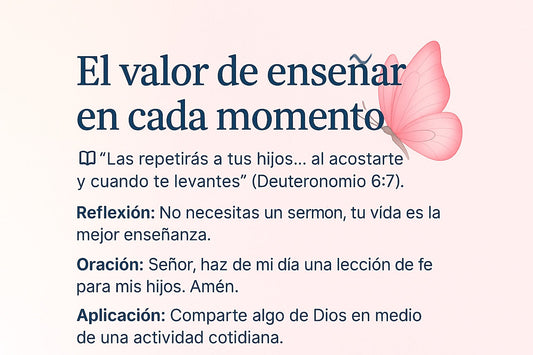 El valor de enseñar en cada momento