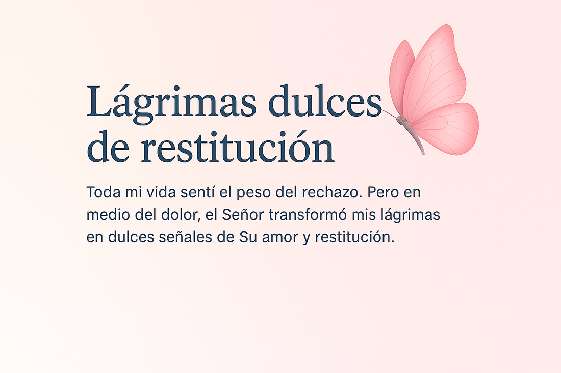 Lágrimas dulces de restitución