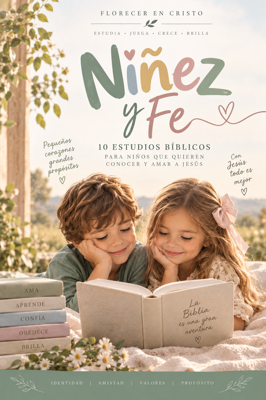 Niñez y Fe — 10 estudios bíblicos cristianos para niños | Florecer en Cristo